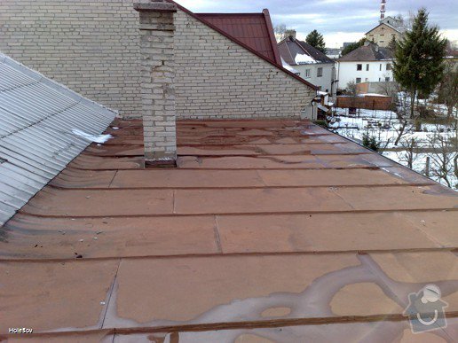 Oprava plechové střechy a kominu: 050220112321