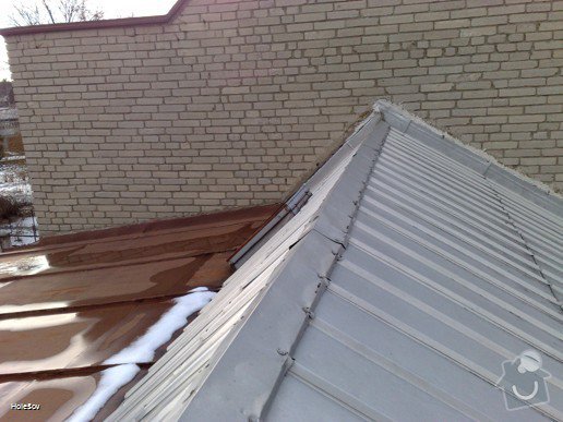 Oprava plechové střechy a kominu: 050220112328