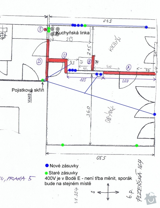Stavební a elektrikářské úpravy panel. bytu: 03_Nakres_elektro
