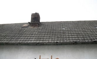 Rekonstrukce sedlové střechy - stav před realizací