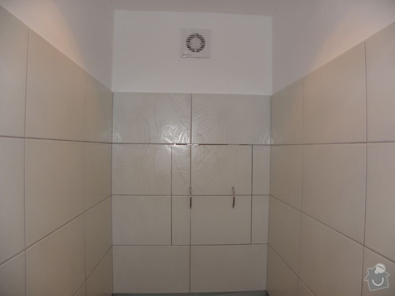 Rekonstrukce koupelny,vestavěné skříně : wc