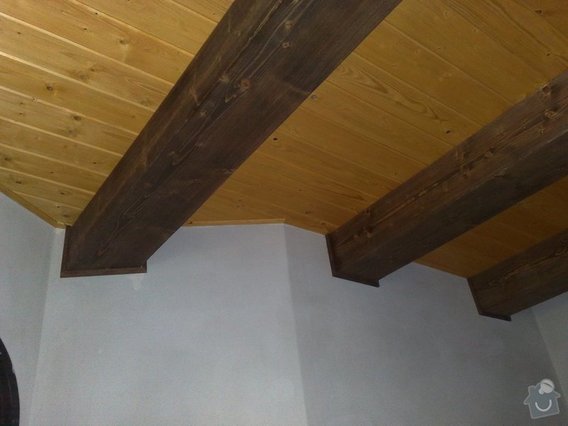 Dodávka a montáž obložení stropu a stěny ložnice: 7