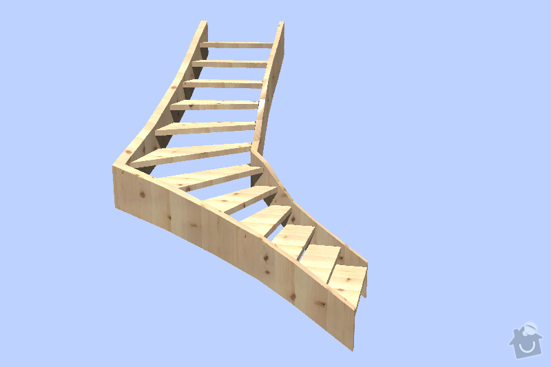 Provedení dřevěného schodiště v rodiném domě: 2