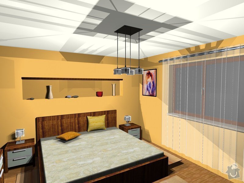 On-line návrh interiéru ložnice: Loznice10