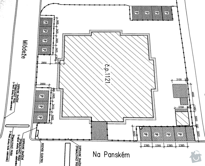 Úprava parkovacích stání u bytového domu: Puvodni_stav_parkovani