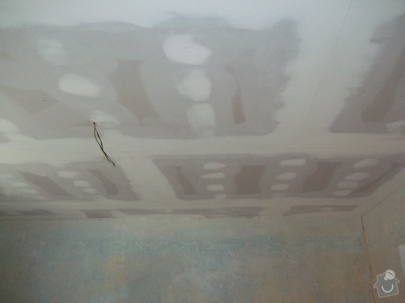 Snížení stropu Sádrokartonem se zateplením cca 20m2 Kladno: 104_1021