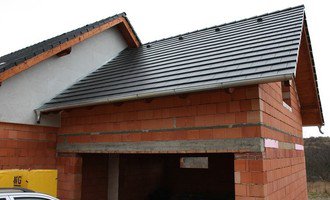 Výstavba střechy rodinného domu - novostavba