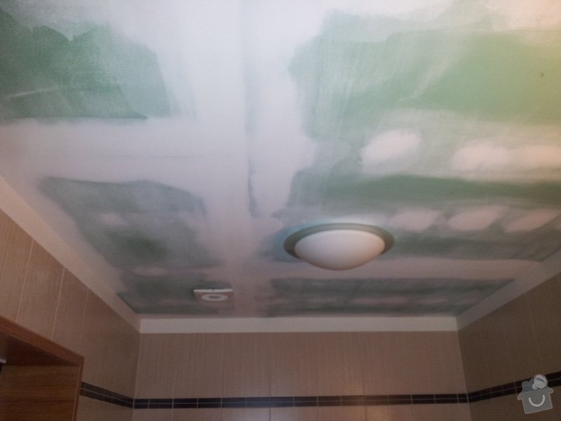Podhled s bodovým osvětlením a zateplení stropu v soc.zařízení: 20120111_090941