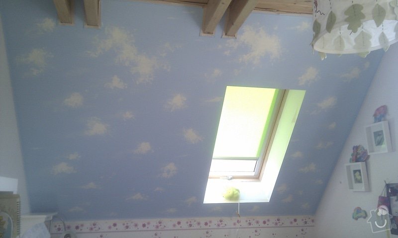 Hvězdný strop na šikminu v dětském pokoji.: IMAG1905