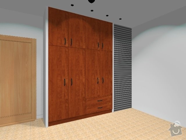 Šatní skříň a šatní stěna: verze_dvere_supliky