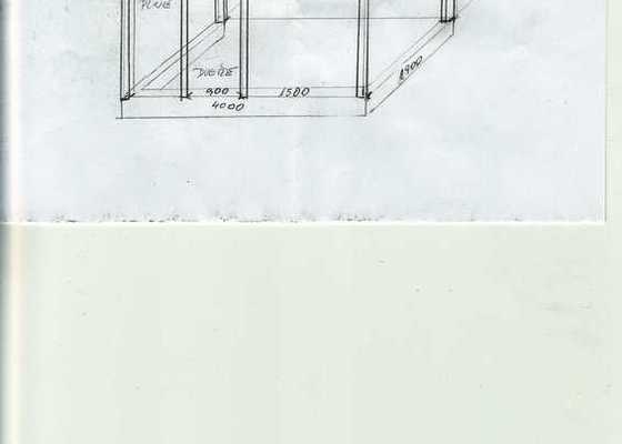 Zhotovení dřevěné konstrukce verandy - stav před realizací