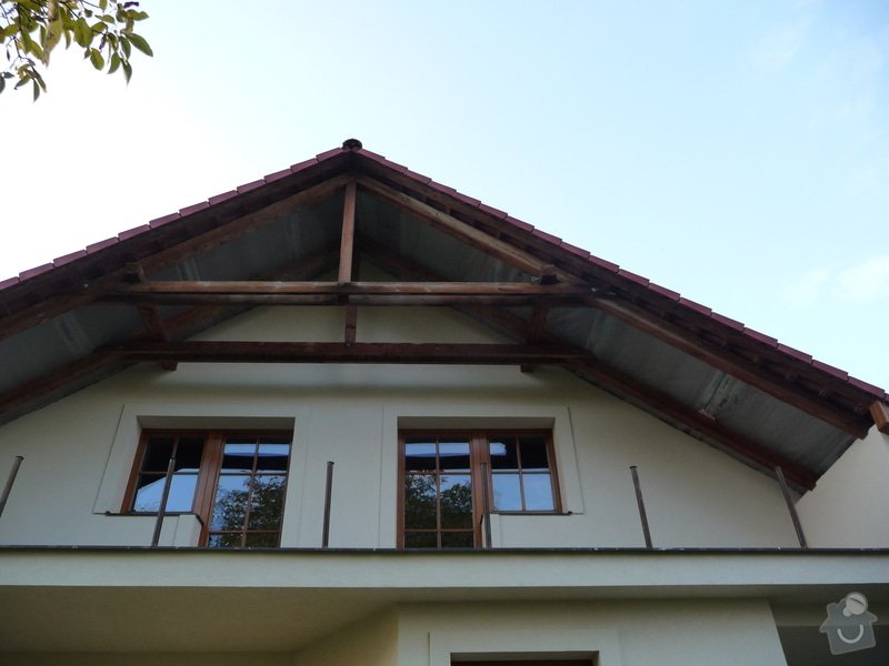 Dřevěné zábradlí balkónu zábradlí typ TABOR: P1050651
