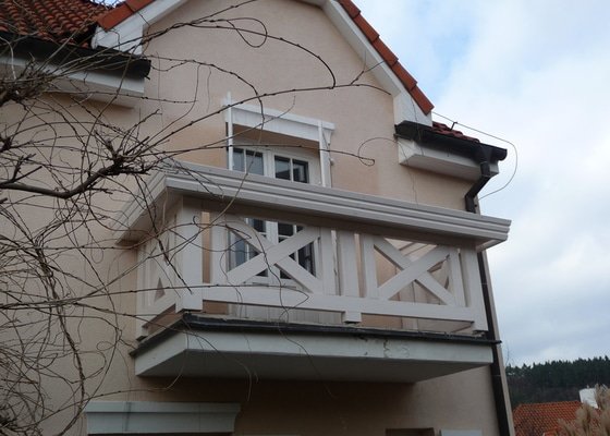Rekonstrukce balkónu - výroba nového zábradlí