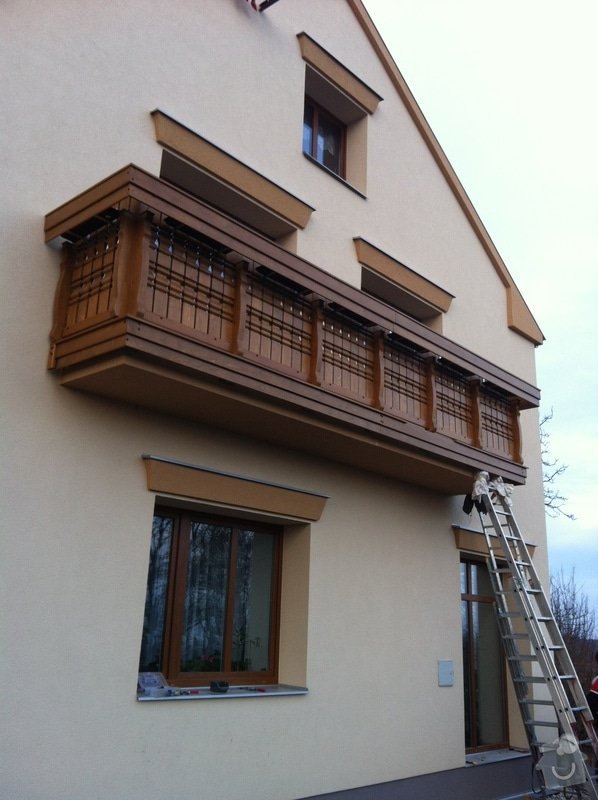 Výroba dřevěného balkónu v alpském stylu: IMG_3165