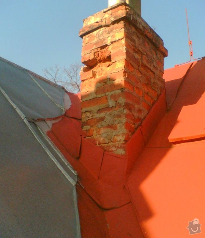Oprava plechové střechy: Strecha1