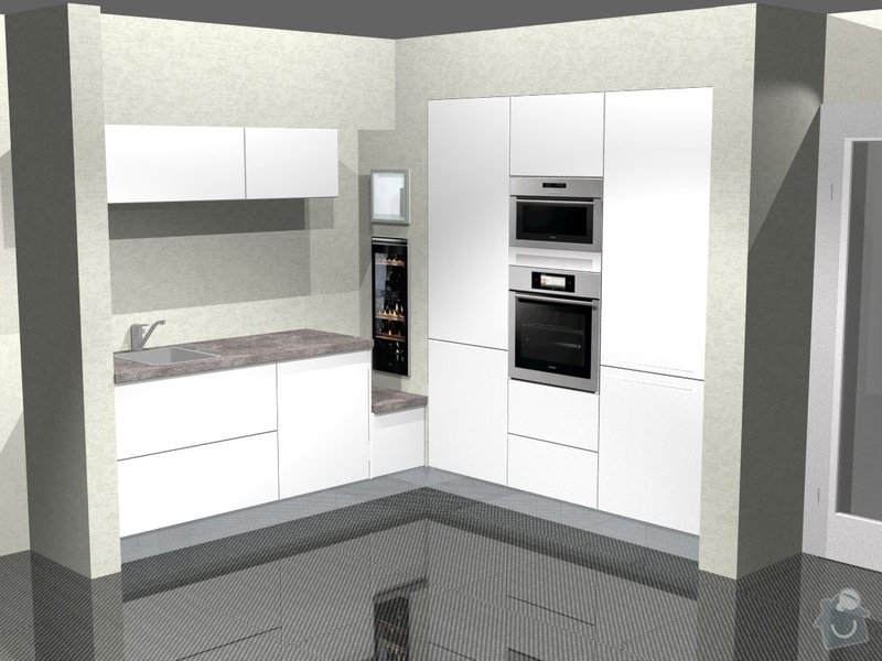 Kuchyn vysoky lesk dle navrhu od kuchynskeho studia: 41190-6