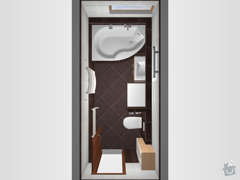 Kompletní rekonstrukce koupelny: 3D-01-Wenge