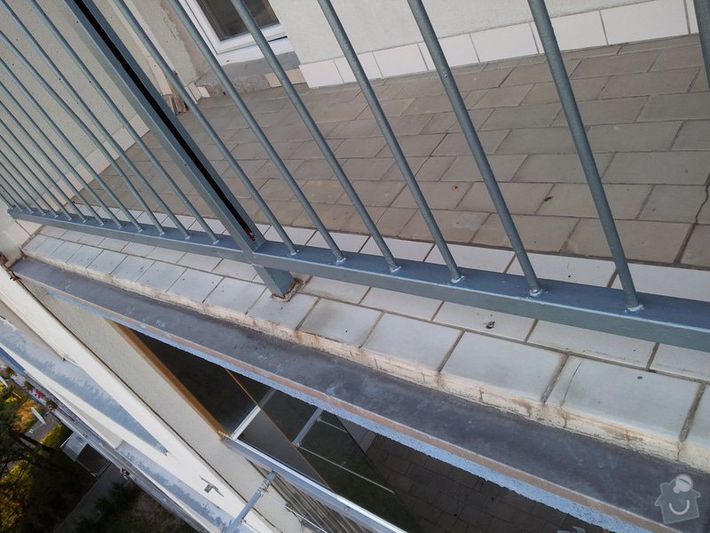 Pokládka dlažby na balkoně 7 m2: 20160729_202002