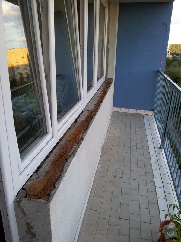 Pokládka dlažby na balkoně 7 m2: 20160729_201328