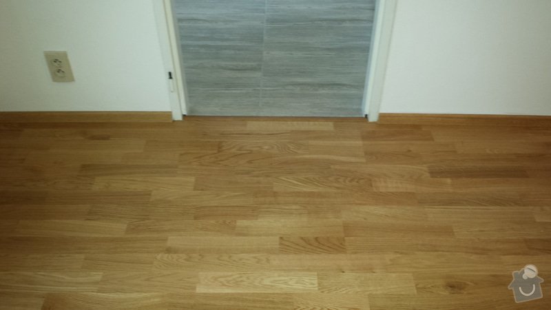 Pokládka dřevěné podlahy + vyrovnání podkladu: 20160216_160800