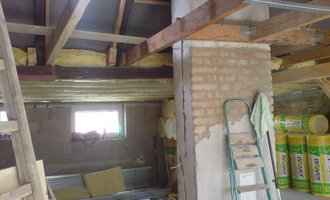 Zatepleni střechy,sadrokartonové práce (střechy,příčky, předstěny),ytongové příčky,elektrikářské práce