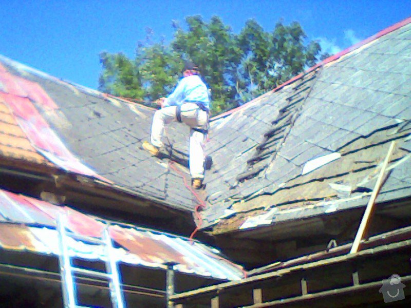 Rekontrukce střechy na selském stavení: IMG0302A