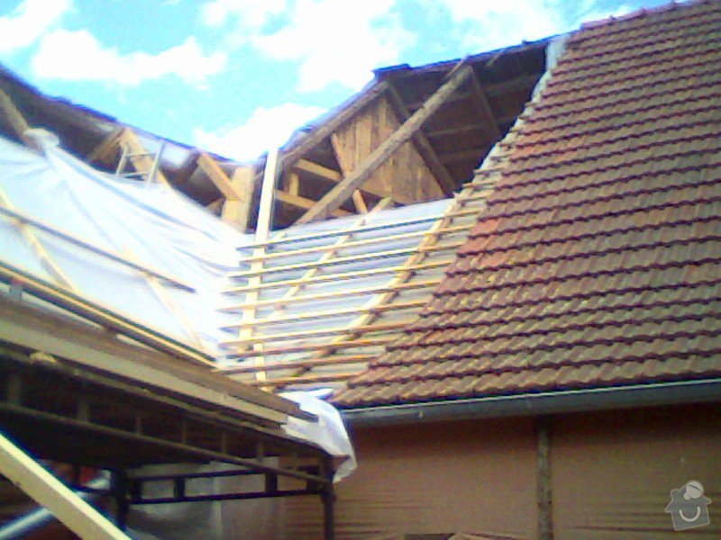 Rekontrukce střechy na selském stavení: IMG0309A