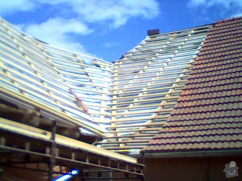 Rekontrukce střechy na selském stavení: IMG0312A