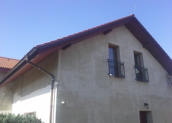 Podbití střechy - půdorys - cca 10x20