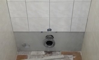Montáž závěsného WC a obklad