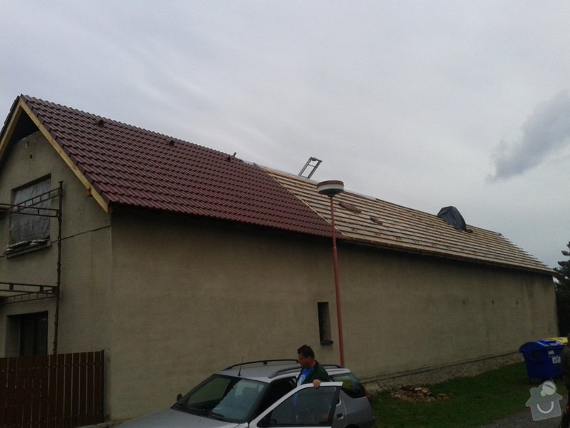 Rekonstrukce taškové střechy za plechovou: 011