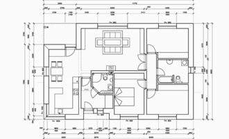 Střecha novostavby RD - stav před realizací