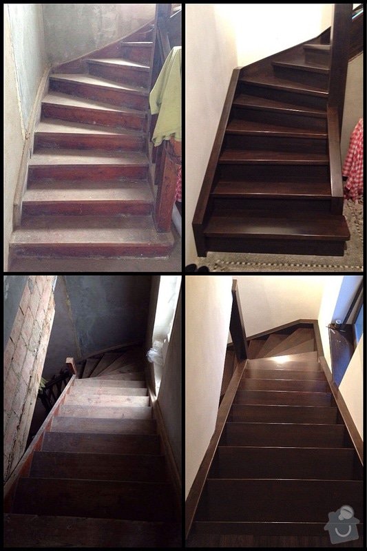 Renovaci nebo obklad dřevěných schodu v RD: image
