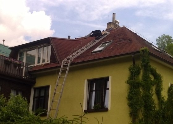 Rekonstrukce střechy + výna stř. oken