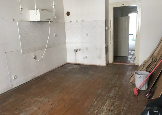 Renovace dřevěné podlahy - 2 místnosti