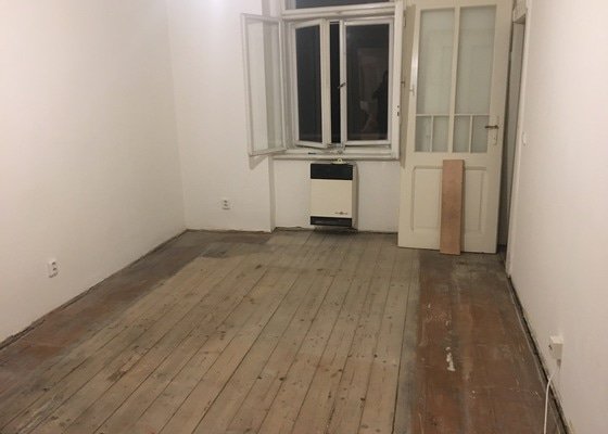 Renovace dřevěné podlahy - 2 místnosti