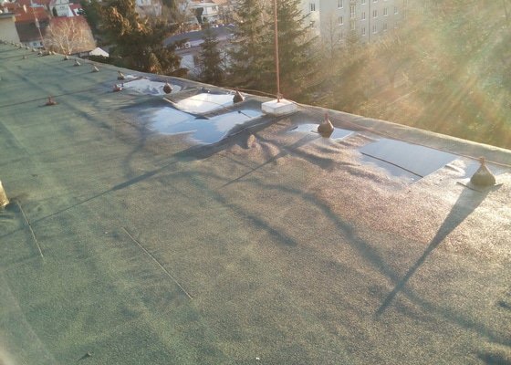 Oprava rovné asfaltové střechy