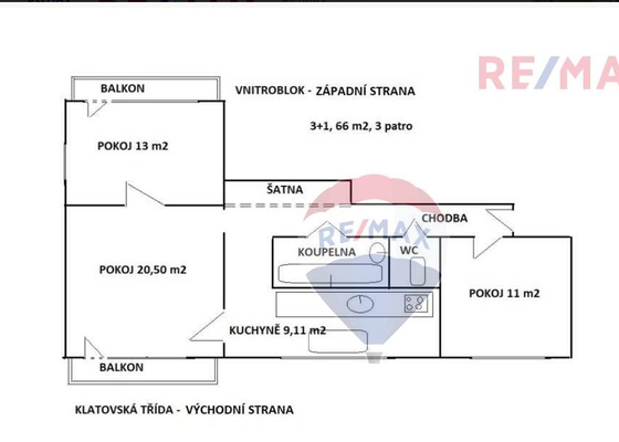 Nový rozvod elektřiny v cihlovém bytě 3+1 (62m2)