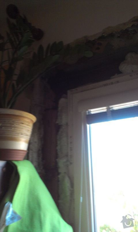 Zednické začištění špaletového okna: IMAG1008a