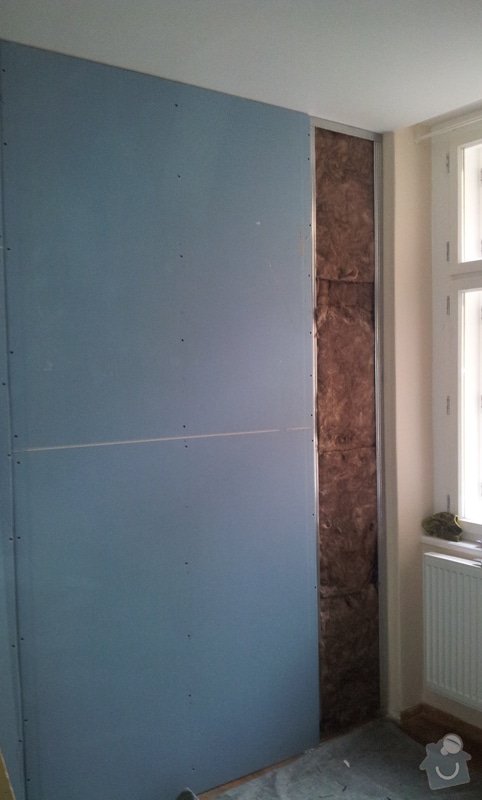 Odhlučnění stěny, malba, předělání elektro: 20121029_102137