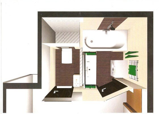 Rekonstrukce bytového jádra a stavební úpravy pro kuchyňskou linku