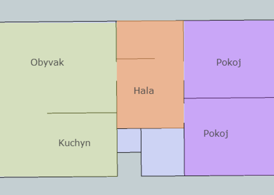 Rekonstrukce elektrických rozvodů, být 3kk - stav před realizací