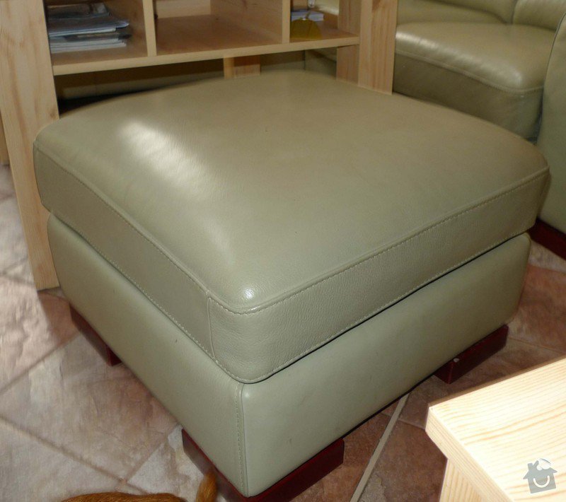 Vyčištění kožené sedačky barva hrášková: P11009500