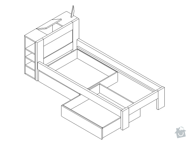 Postel z masivu (spárovka): postel_perspektiva