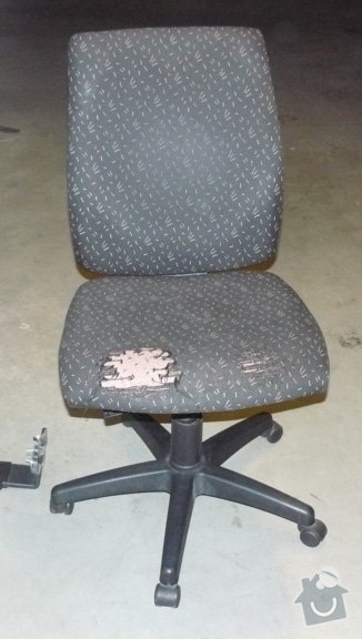 Čalounění sedáku a opěradla židle: precalouneni_dotaz