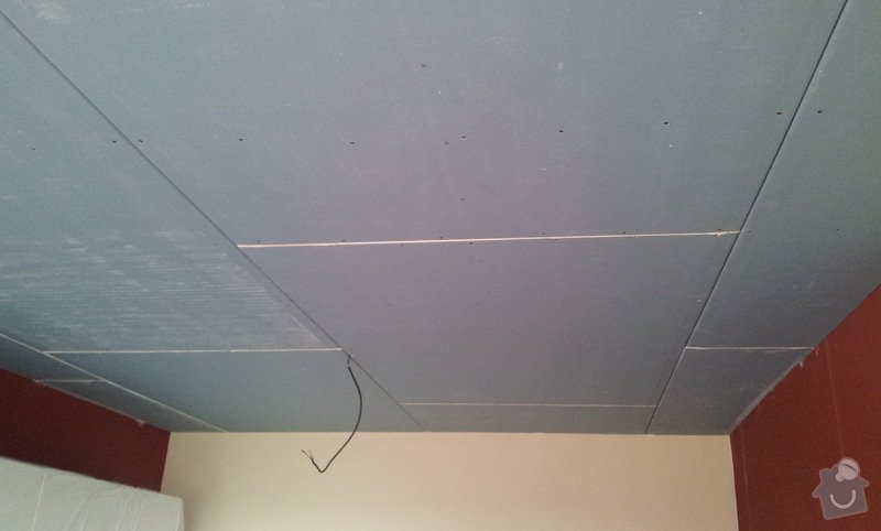 Odhlučnenie stropov v tehlovom byte Čelákovice: 20130306_150749