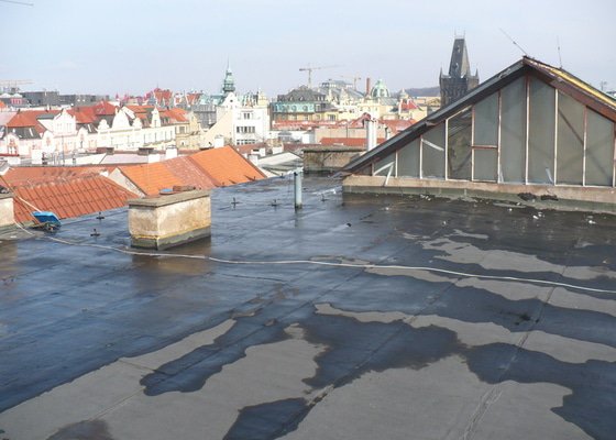 Oprava  ploché  střechy - IPA  izolaci cca 60 m2