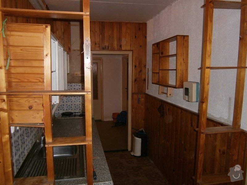 Rekonstrukce bytového jádra, kuchyně, předsíně, obývacího pokoje v panelovém domě (3+1): 3