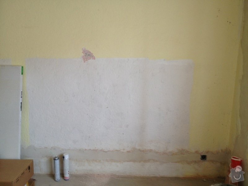Oškrabání, vytmelení a vymalování stěn: 229