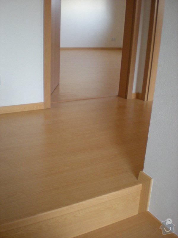 Pokládka plovoucí podlahy včetně obložení schodiště: 8